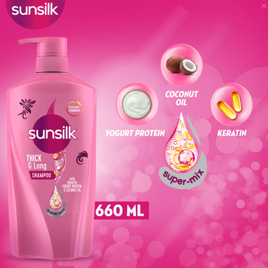 Sunsilk thick & Long Shampoo 660ml