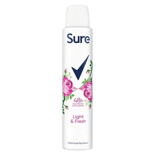 Sure A/P Spray Women Light & Fresh 200Ml