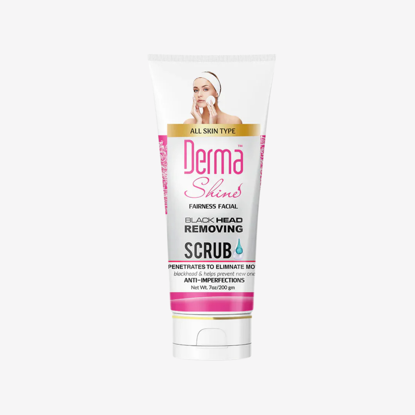 Derma Shine Fairness Facial Black Head Removing Scrub 200Gm