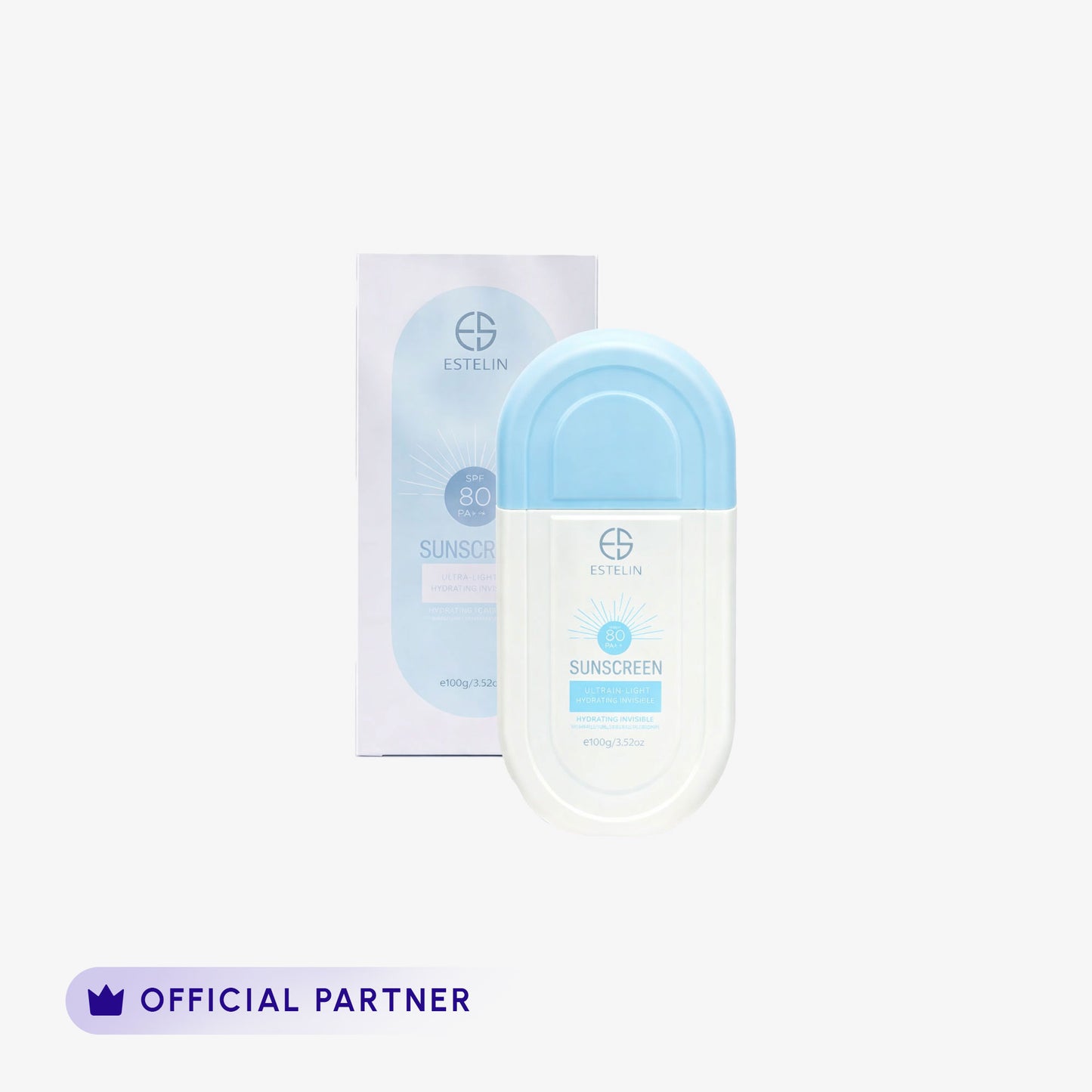 Estelin - Ultra Light Hydrating Invisible Sunscreen SPF 80+ 100g