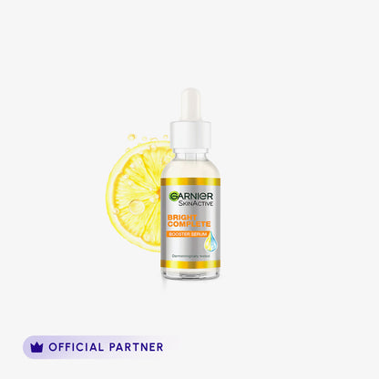 Garnier Skin Active Bright Complete Vitamin C Booster Serum 30 Ml - Contains Niacinamide
