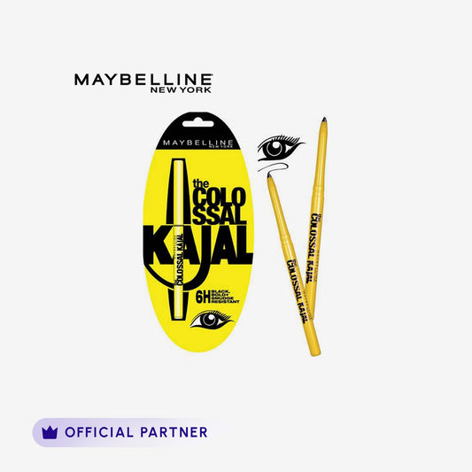 Maybelline New York Colossal 6 Hr Kajal Khol Liner - 01 Black Smudge Proof Kajal