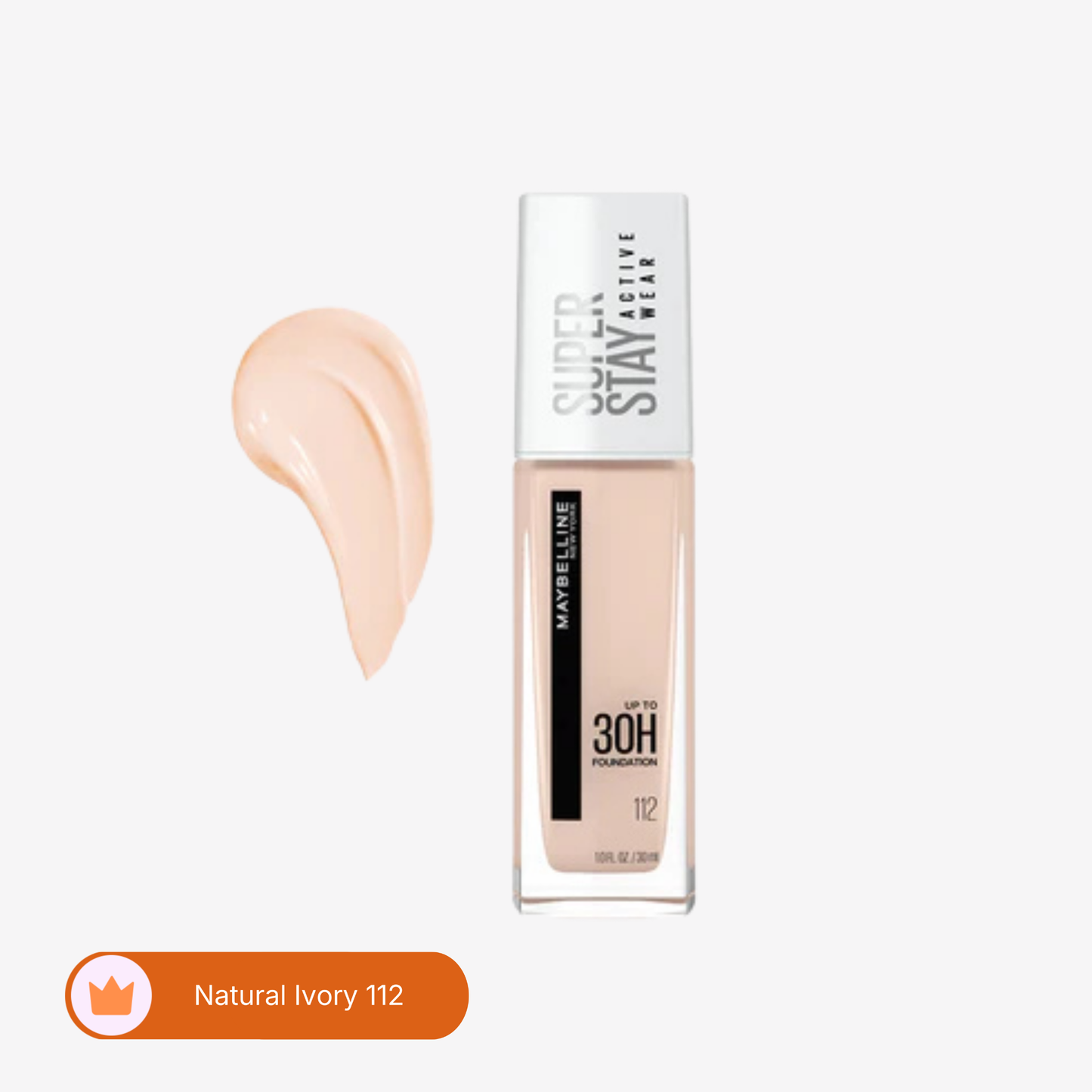 Maybelline New York- Superstay Full Coverage Foundation Natural Ivory 112 30Ml