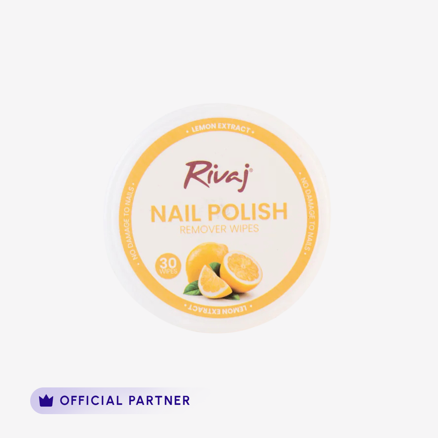 Rivaj - Nail Polish Remover Wipes (Lemon Extract)