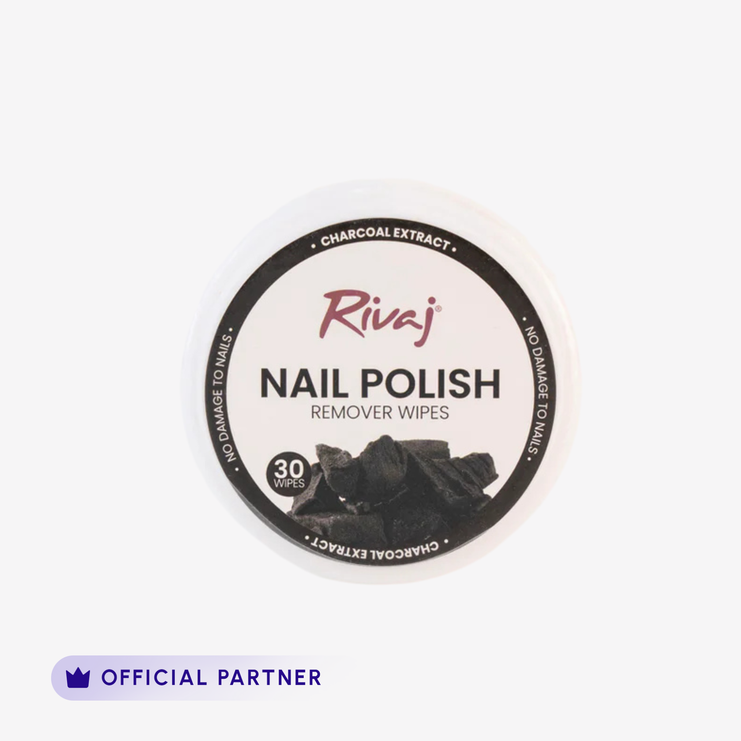 Rivaj - Nail Polish Remover Wipes (Charcoal Extract)