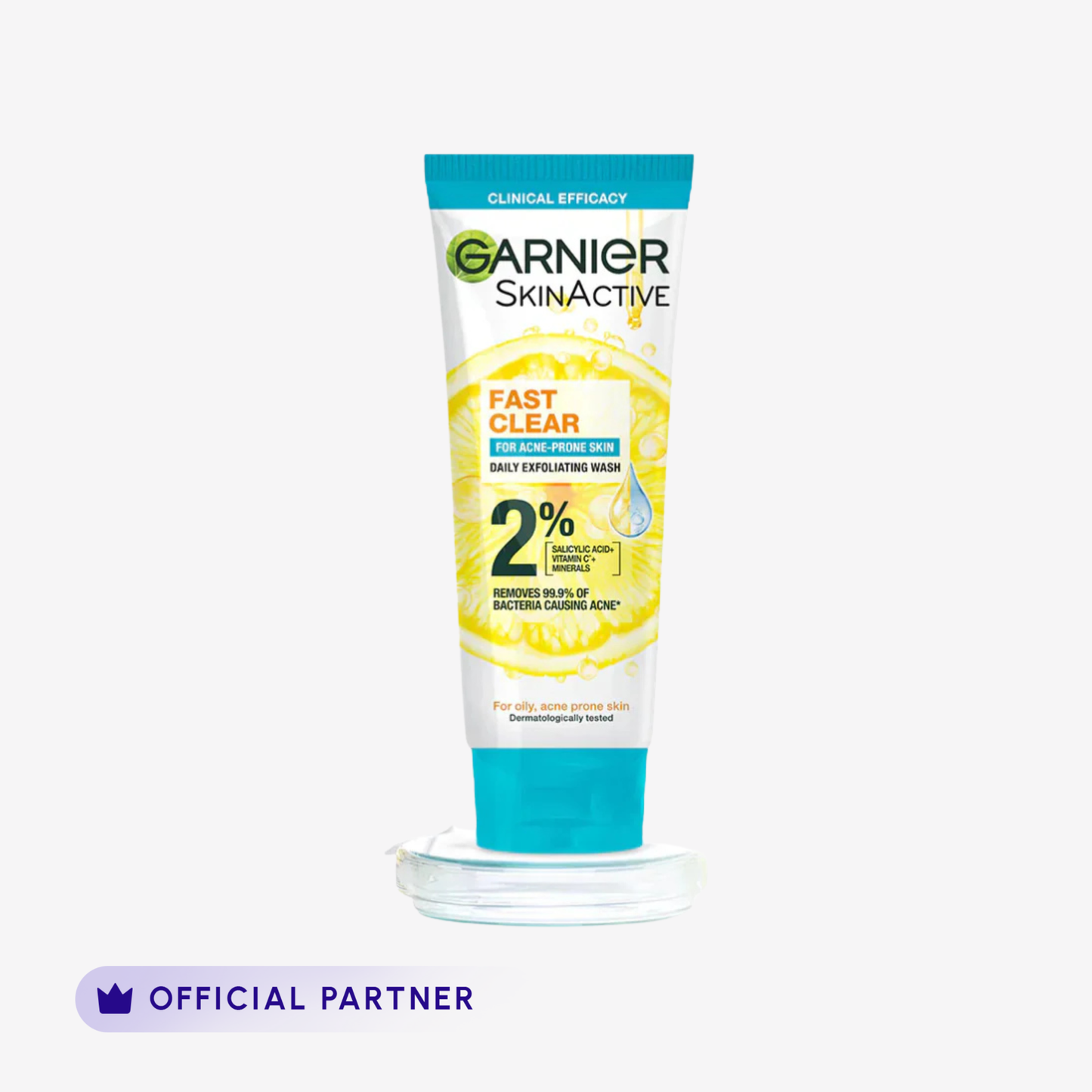 Garnier Fast Clear Facewash For Acne Prone Skin 100ml