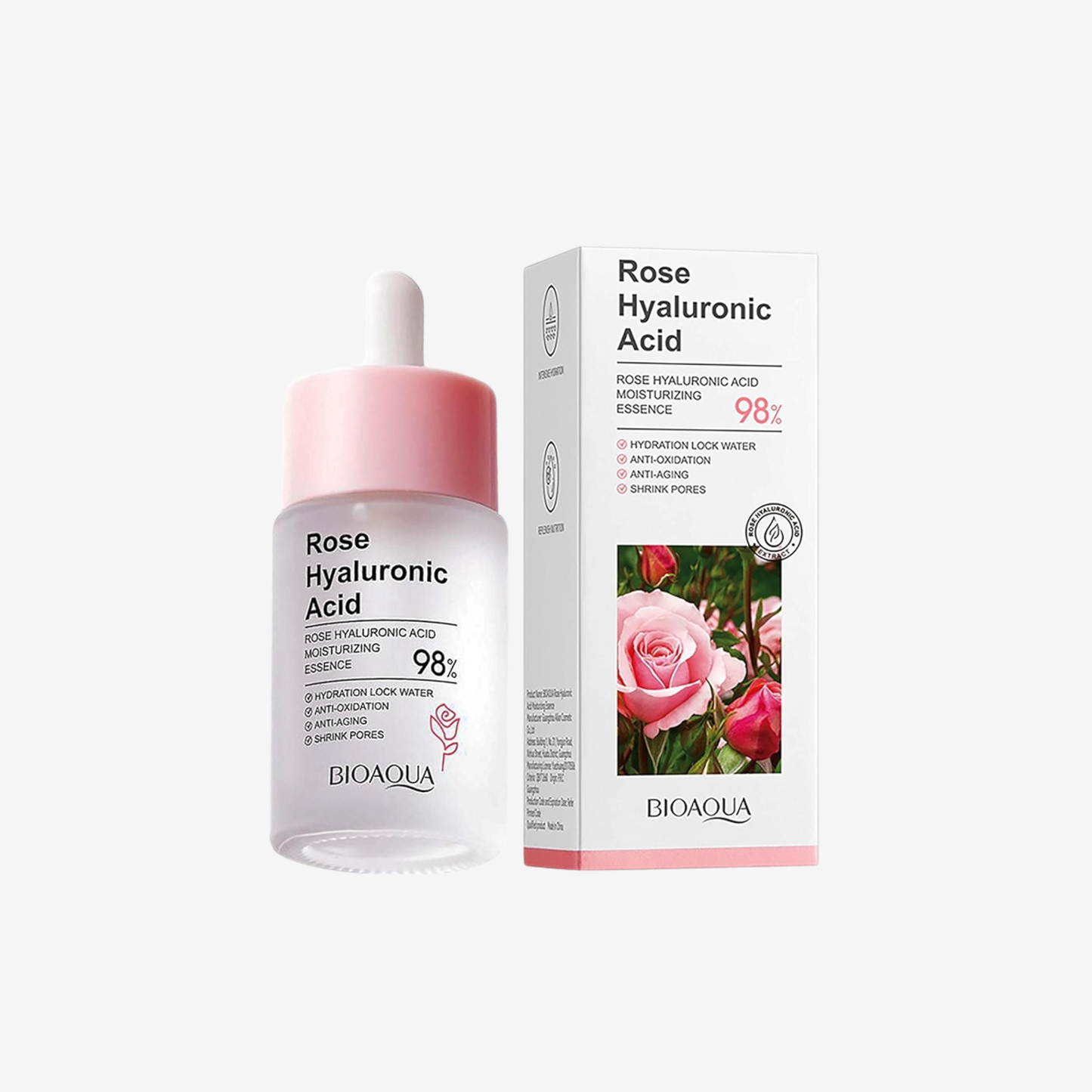 Bioaqua Rose Hyaluronic Acid Face Serum  30Ml