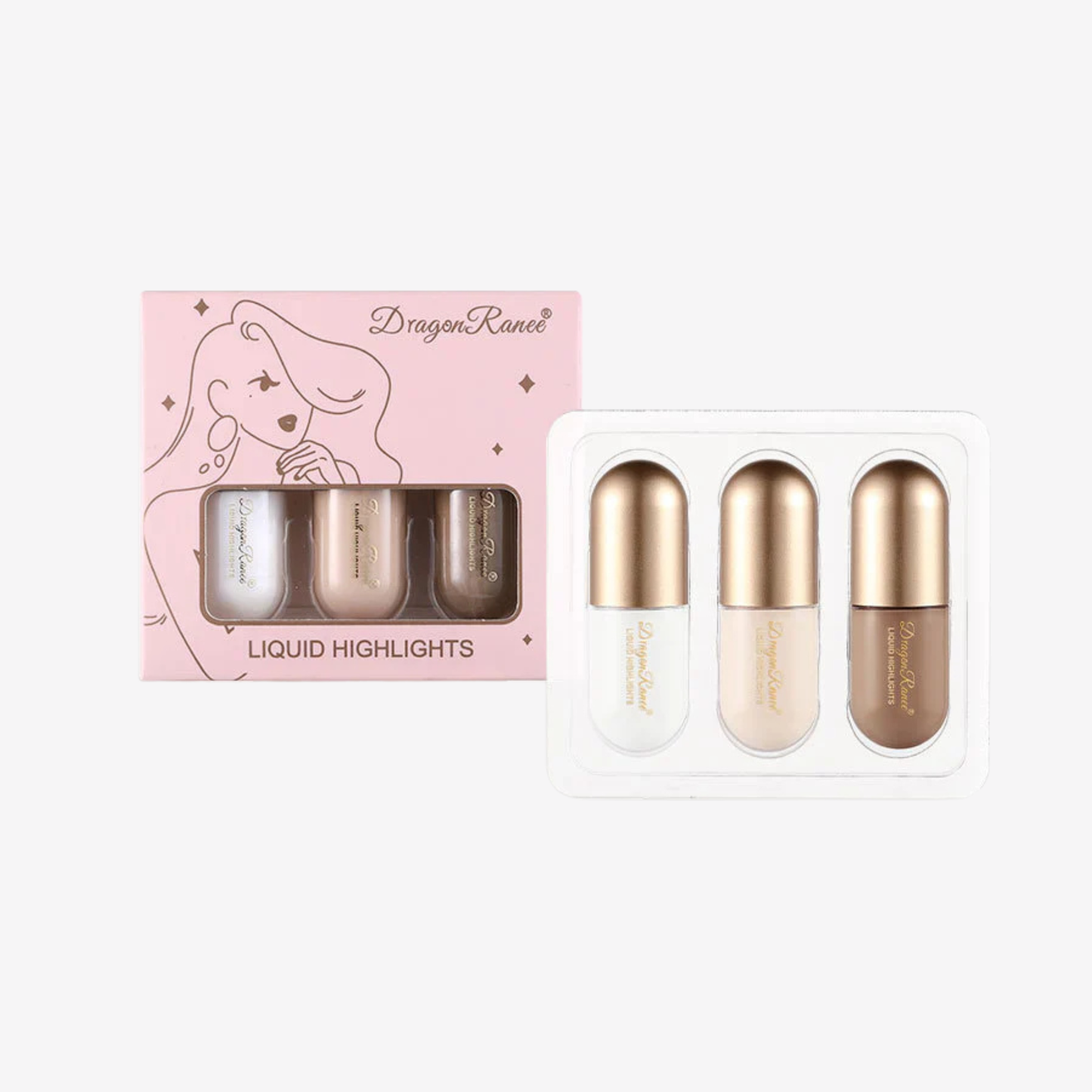 Dragon Ranee - Liquid Highlighter 3Pcs Set