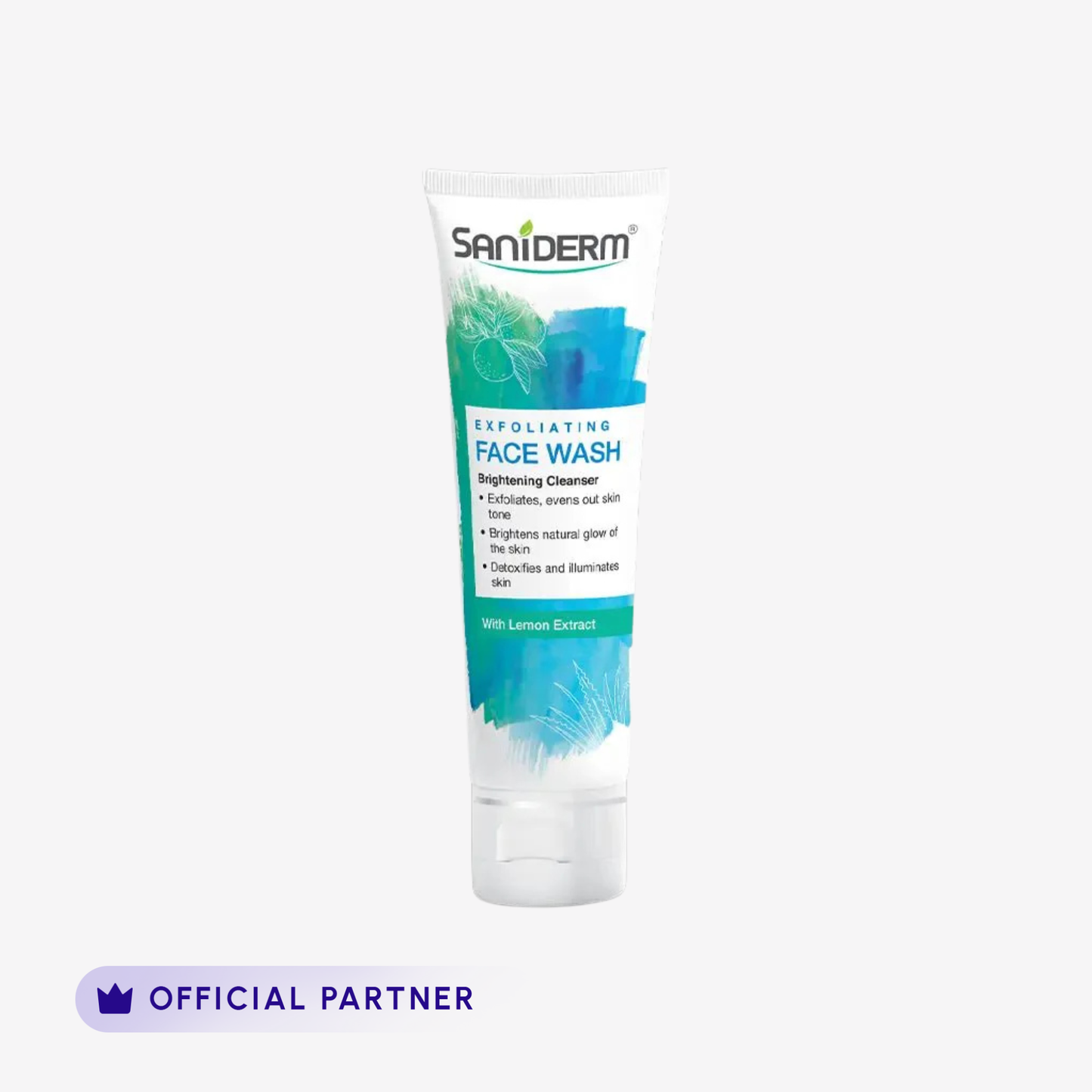 Saniderm Exfoliating Face Wash With Aloe Vera & Sophora Extract 90Gm