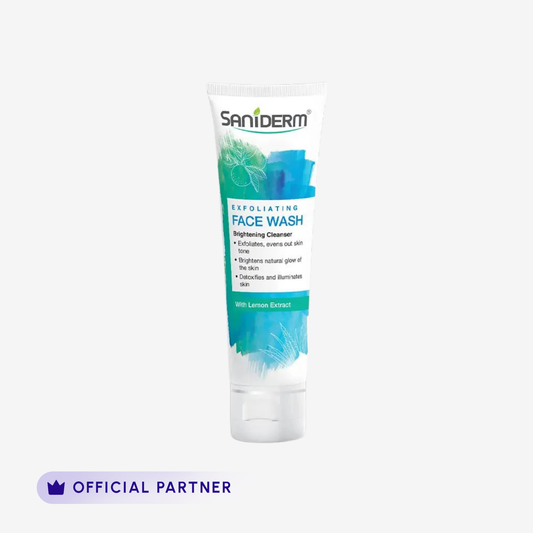 Saniderm Exfoliating Face Wash With Aloe Vera & Sophora Extract 90Gm