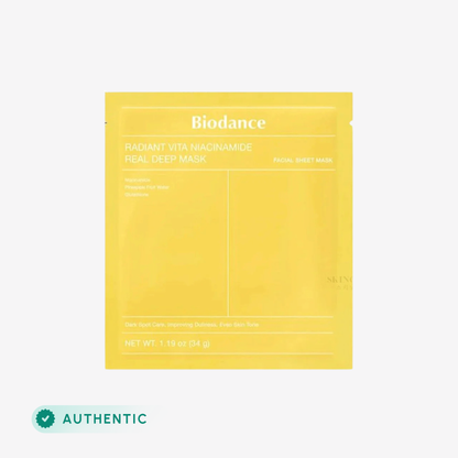 Biodance - Radiant Vita Niacinamide Real Deep Mask 34g