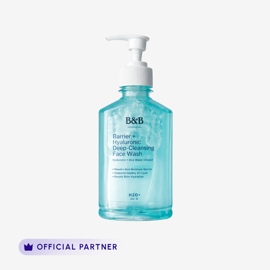 B&B Derma - Barrier + Hyaluronic Deep-Cleansing Face Wash With Rice Water