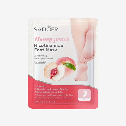 Sadoer - 5 in 1 Honey Peach Nicotinamide Foot Mask 35g