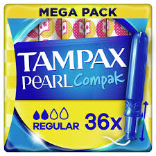 Tampax Pearl Compak Regular 36'S