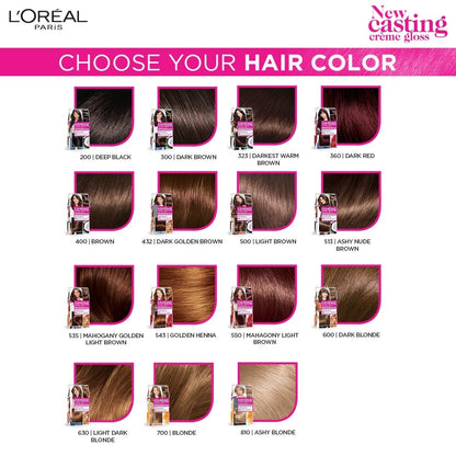 L'Oreal Casting Creme Gloss Hair Color 200 Deep Black