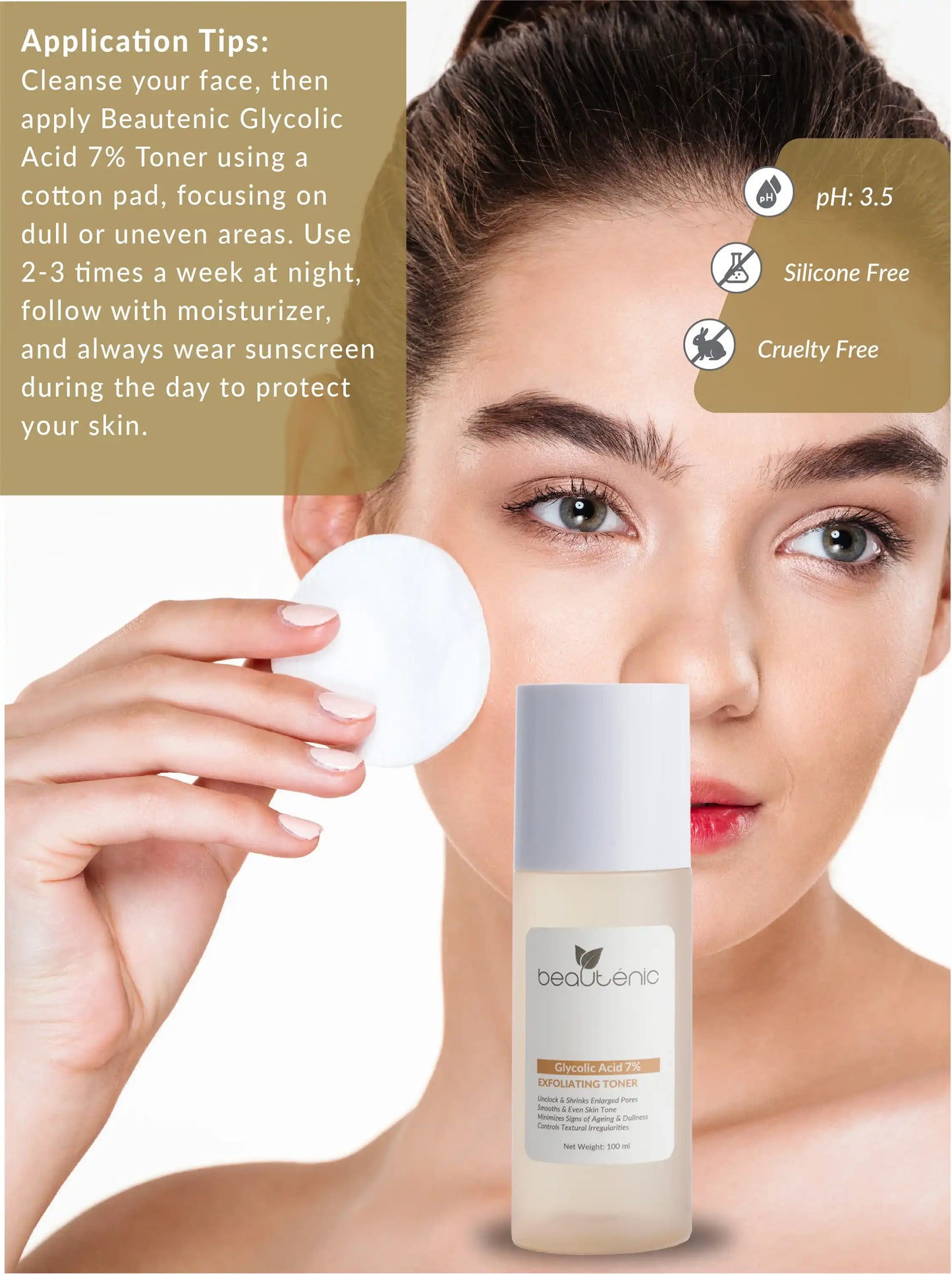 Beautenic - Glycolic Acid Exfoliating Toner - 100Ml