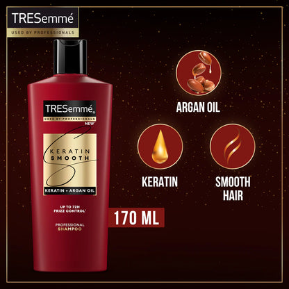 Tresemme Shampoo Keratin Smooth & Straight - 170Ml
