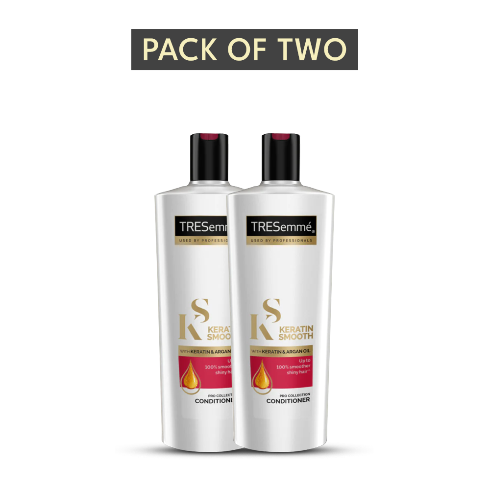 Bundle - Pack of 2 Tresemme Conditioner Keratin Smooth & Straight - 160Ml