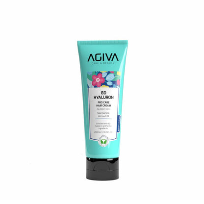 Agiva - 8D Hyoluron Pro Care Hair Cream - 250 ml