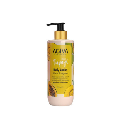 Agiva - Care and Beauty Body Lotion Mango Papaya - 500 ml