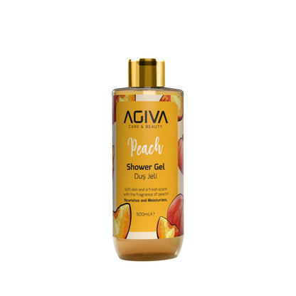 Agiva - Care and Beauty Shower Gel Peach - 500 ml