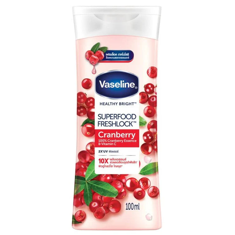Vaseline - Body Lotion Healthy Bright Super Food Fresh Lock Cranberry 100Ml