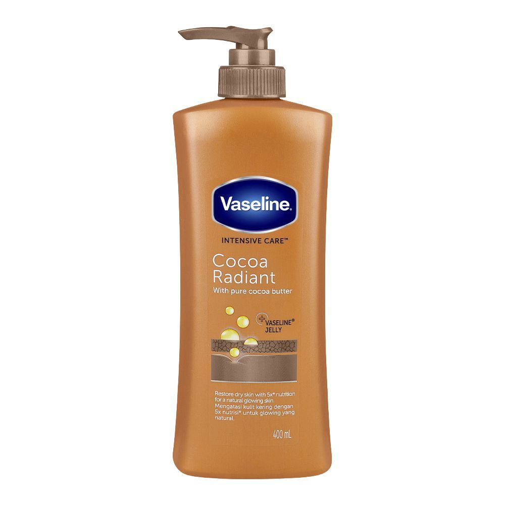 Vaseline Body Lotion Intensive Care Cocoa Butter (Pump) 400Ml