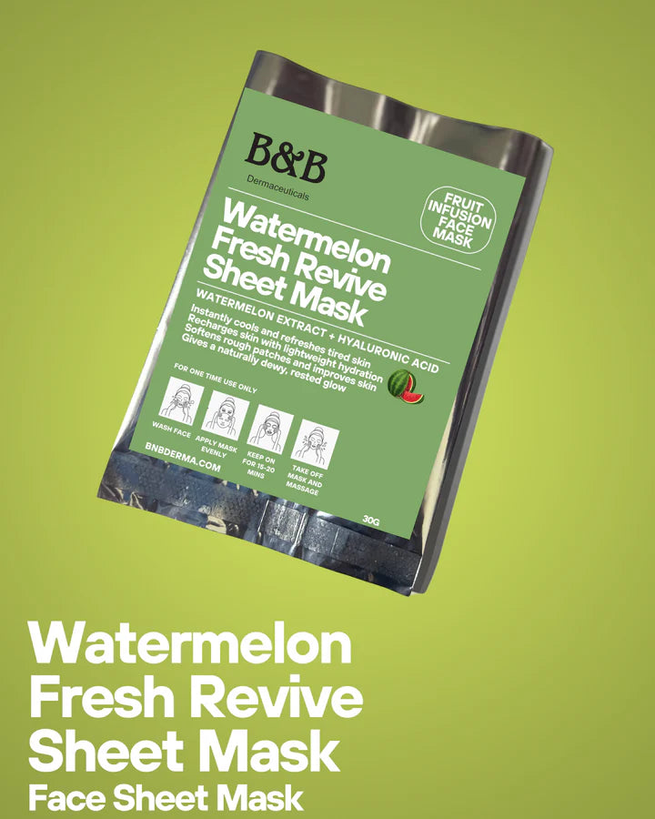 B&B Derma - Watermelon-Fresh Revive Sheet Mask