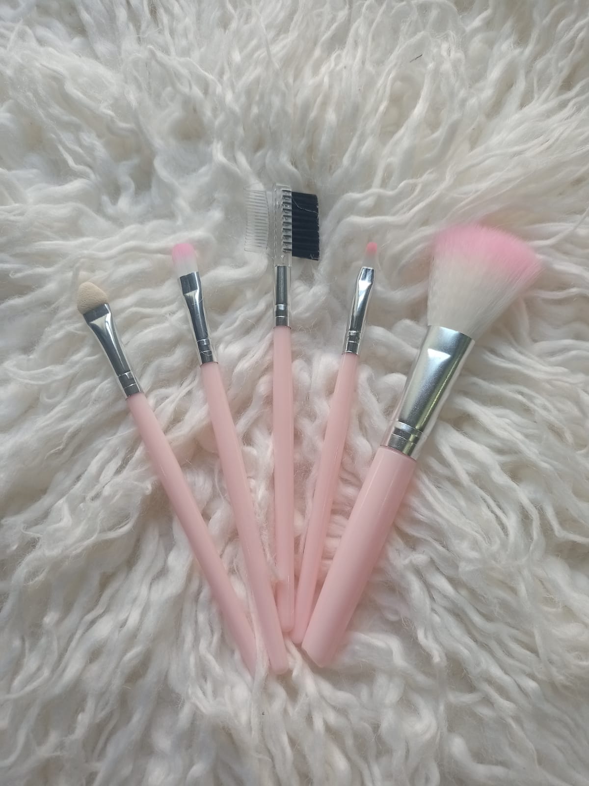 Shein Makeup Brush Set 5'S (Light Pink) Highfy.pk