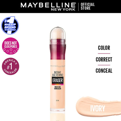 Maybelline Instant Age Rewind Eraser Multi-Use Concealer 100 Ivory 0.2Oz/6Ml