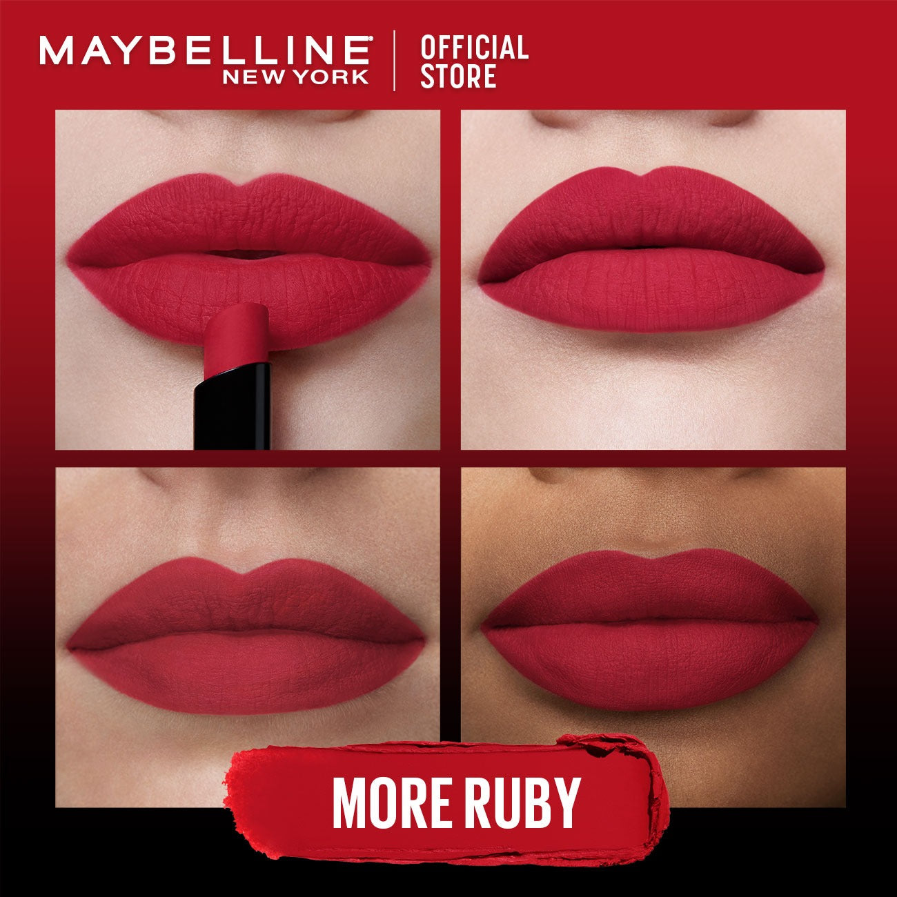 Maybelline New York Color Sensational Ultimatte Slim Lipstick, non-drying formula