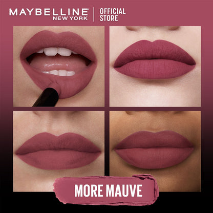Maybelline New York Color Sensational Ultimatte Slim Lipstick, non-drying formula