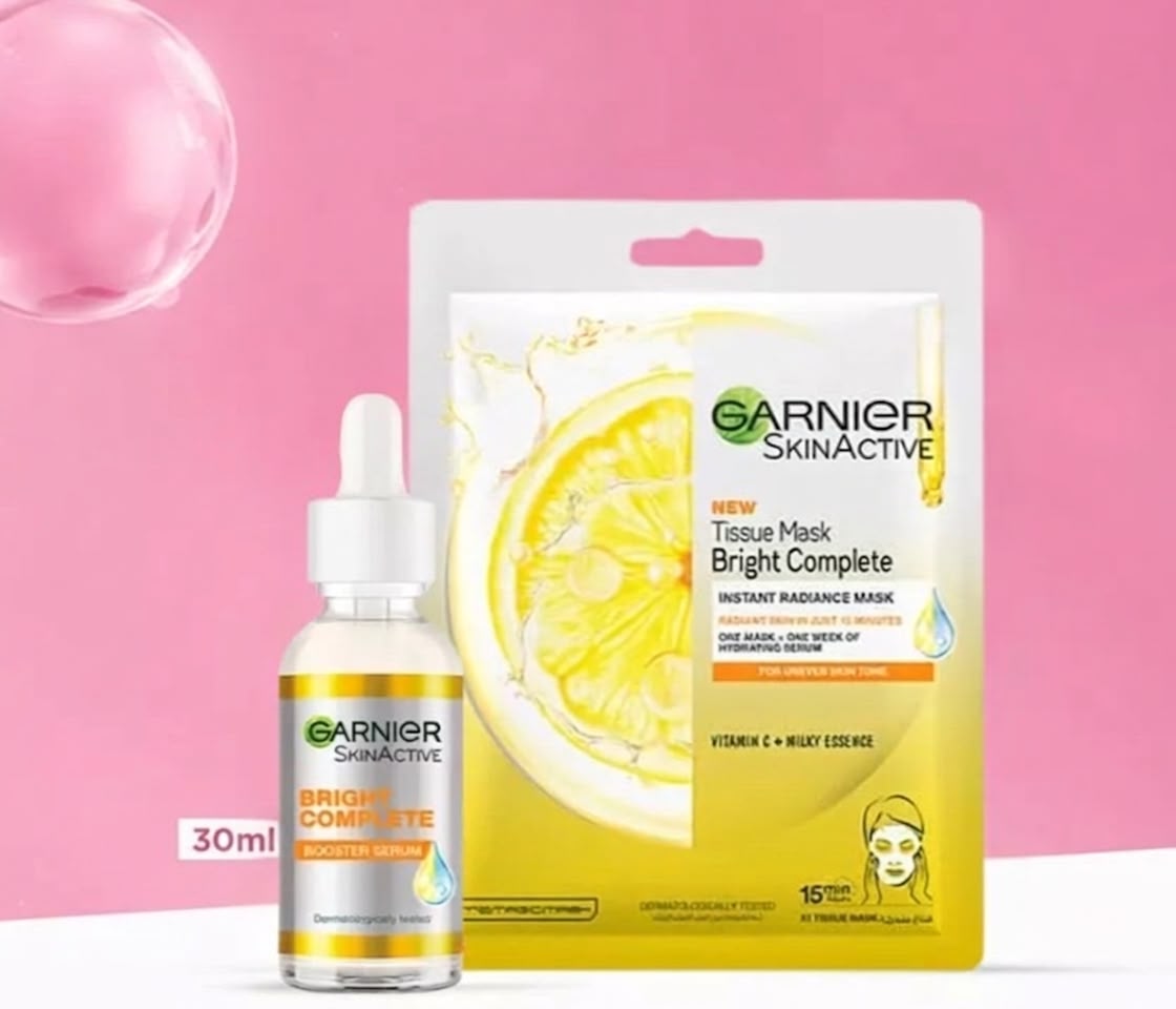 Garnier Bright Complete Serum + Face Mask