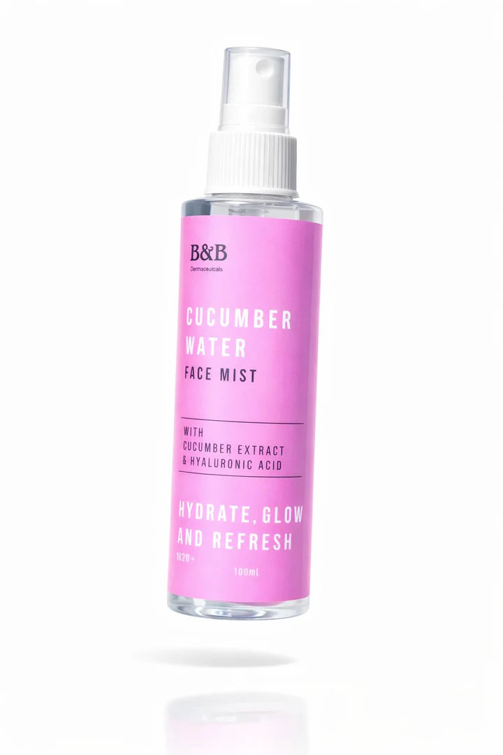 B&B Derma - Cucumber Water - Cucumber Face Mist  On The Go 200 Ml