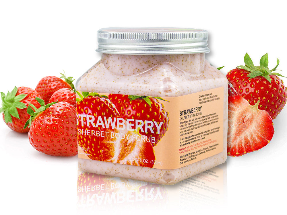 Wokali Strawberry Body Scrub 350Ml