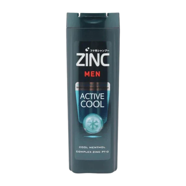 Zinc - Anti Dandruff Shampoo Men Active Cool Tea Tree - 340Ml