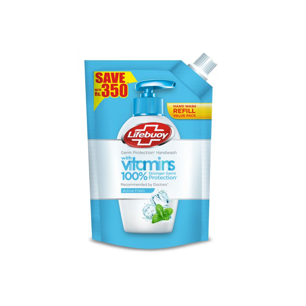 Lifebuoy - Hand Wash Pouch  Active Fresh - 900ml