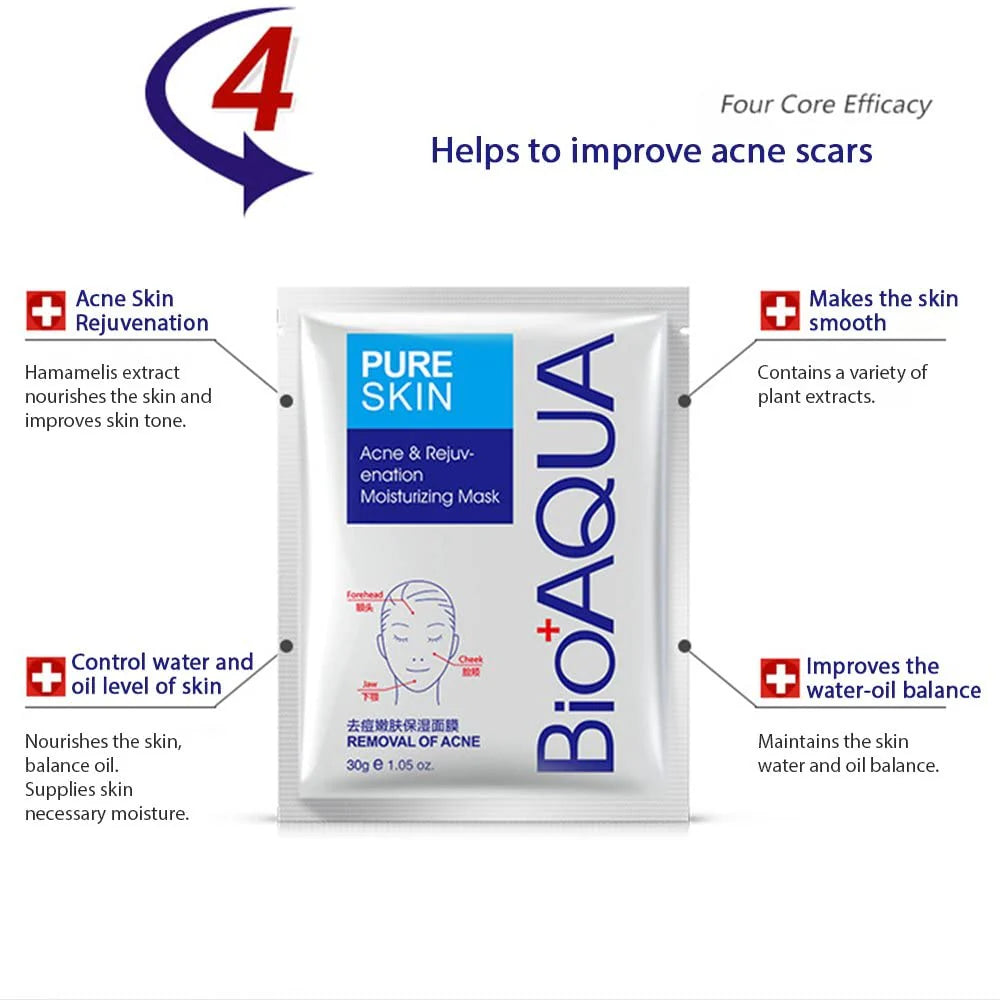 Bioaqua - Acne Removal Facial Mask - 1 PC