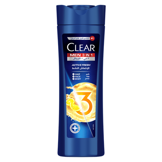 Clear - Men's Shampoo 3 in 1  Active Clean - 400ml