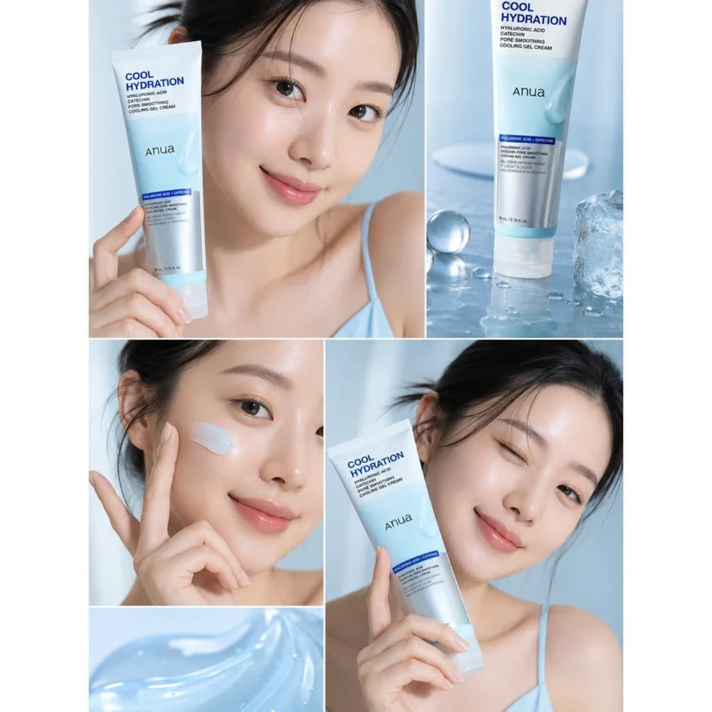 Anua - Hyaluronic Acid Catechin Pore Smoothing Cooling Gel Cream - 80ml