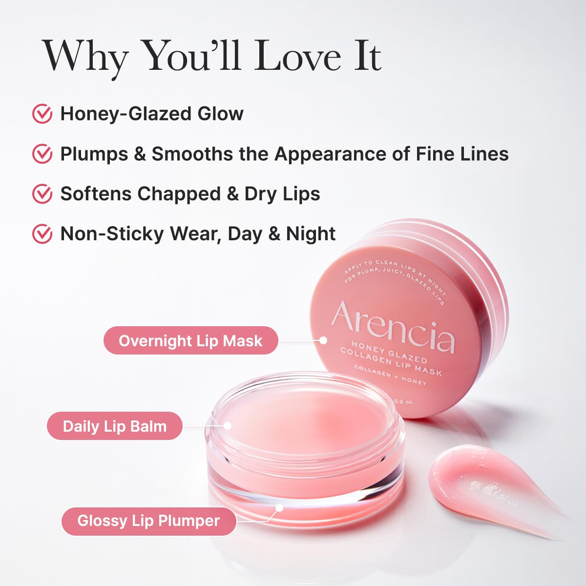 Arencia - Honey Glazed Collagen Lip Mask 15g