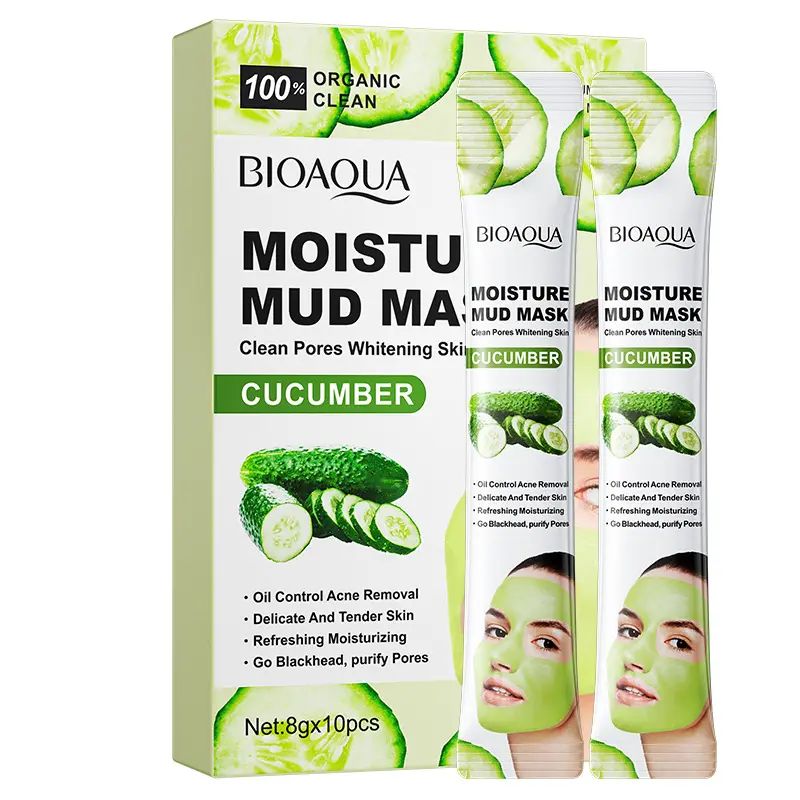 Bioaqua Moisture Mud Mask Cucumber 8Gx10Pc