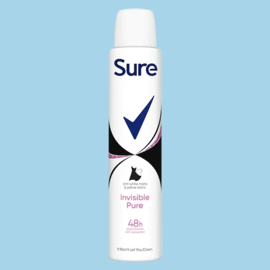 Sure - Invisible Pure Anti-Perspirant Deodorant Spray For Women - 200ml