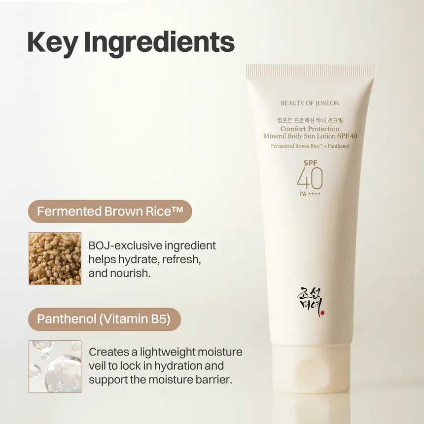 Beauty Of Joseon - Comfort Protection Mineral Body Sun Lotion SPF40 - 150ml