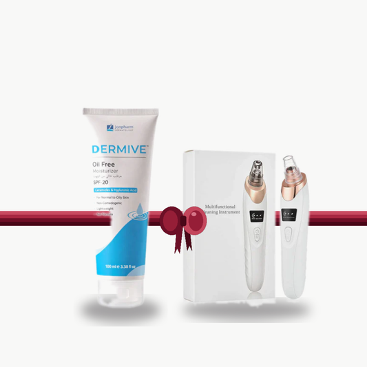 Bundle - Jenpharm Moisturizer Lotion + Facial Beauty 5 in 1 Blackhead Remover Machine