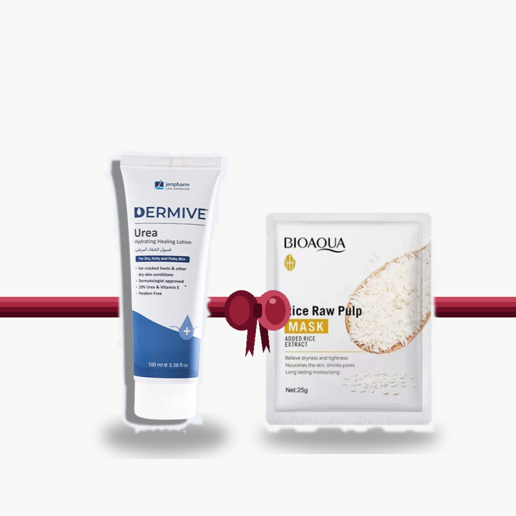 Bundle - Jenpharm Hydrating Healing Lotion + Bio Aqua Rice Raw Pulp Mask