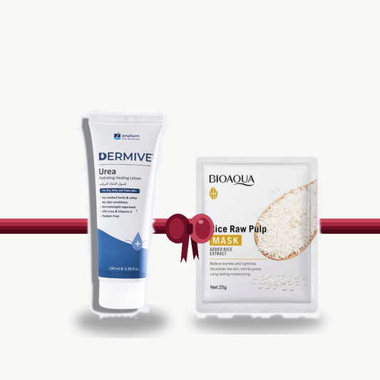 Bundle - Jenpharm Hydrating Healing Lotion + Bio Aqua Rice Raw Pulp Mask