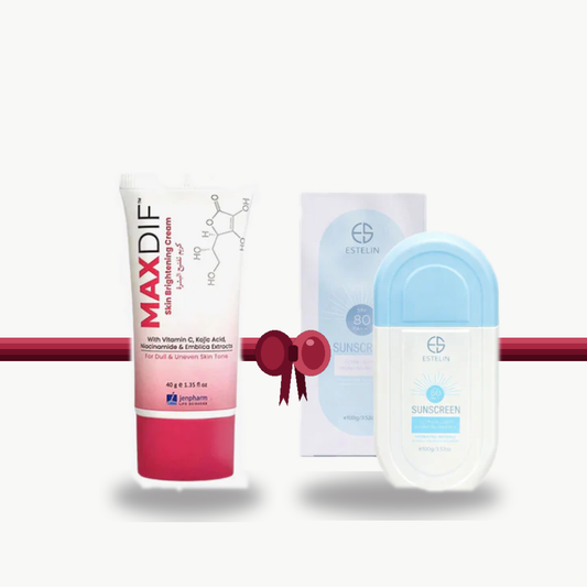 Bundle - Jenpharm Brightening Cream Maximum Difference + Estelin Hydrating Invisible Sunscreen SPF 80+