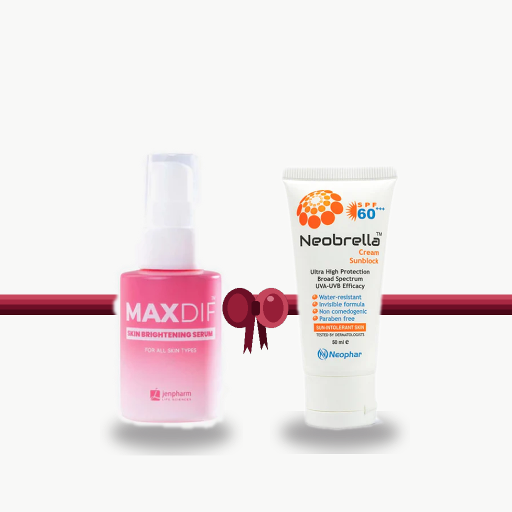 Bundle - Jenpharm Brightening Serum + Neophar Sunblock Cream SPF60 PA+++
