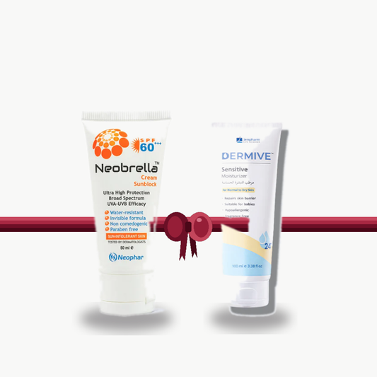 Bundle - Jenpharm Moisturizer Sensitive + Neophar Sunblock Cream SPF60 PA+++